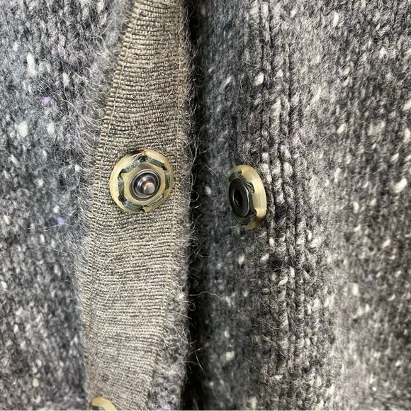 Bruno Manetti Cashmere & Wool Fringe Cardigan Longline Coat - Picture 16 of 16